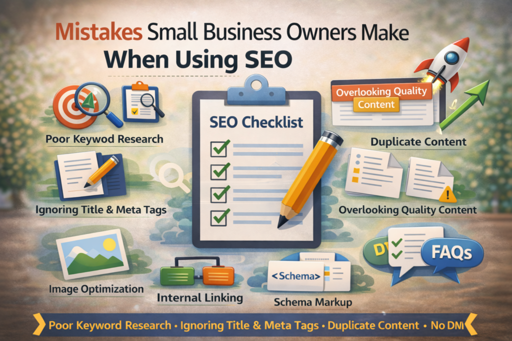 Mistakes Small Business Owners Make When Using SEO